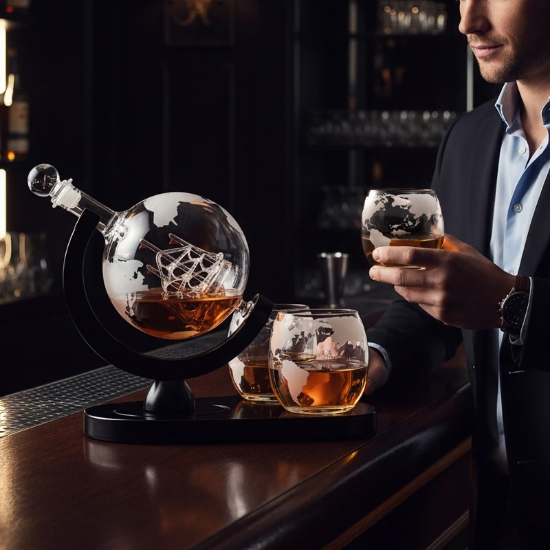 Decanter Globe Set - Creatieve Globe Decanter Set met Karaf,