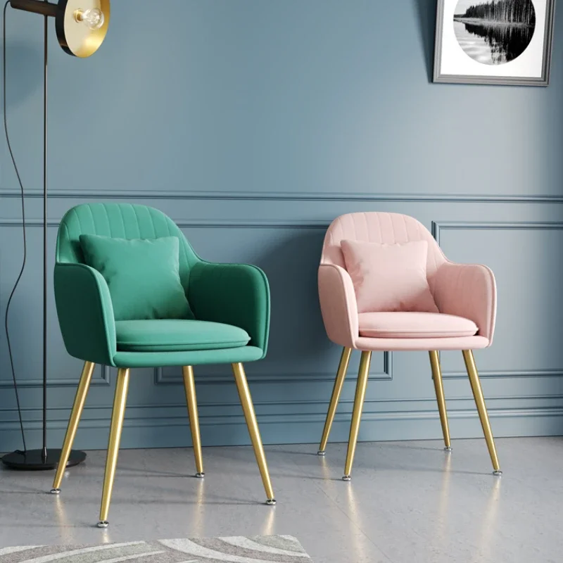 Home Bar Seating - Nordic Fashion Lichte Luxe Suède Metalen