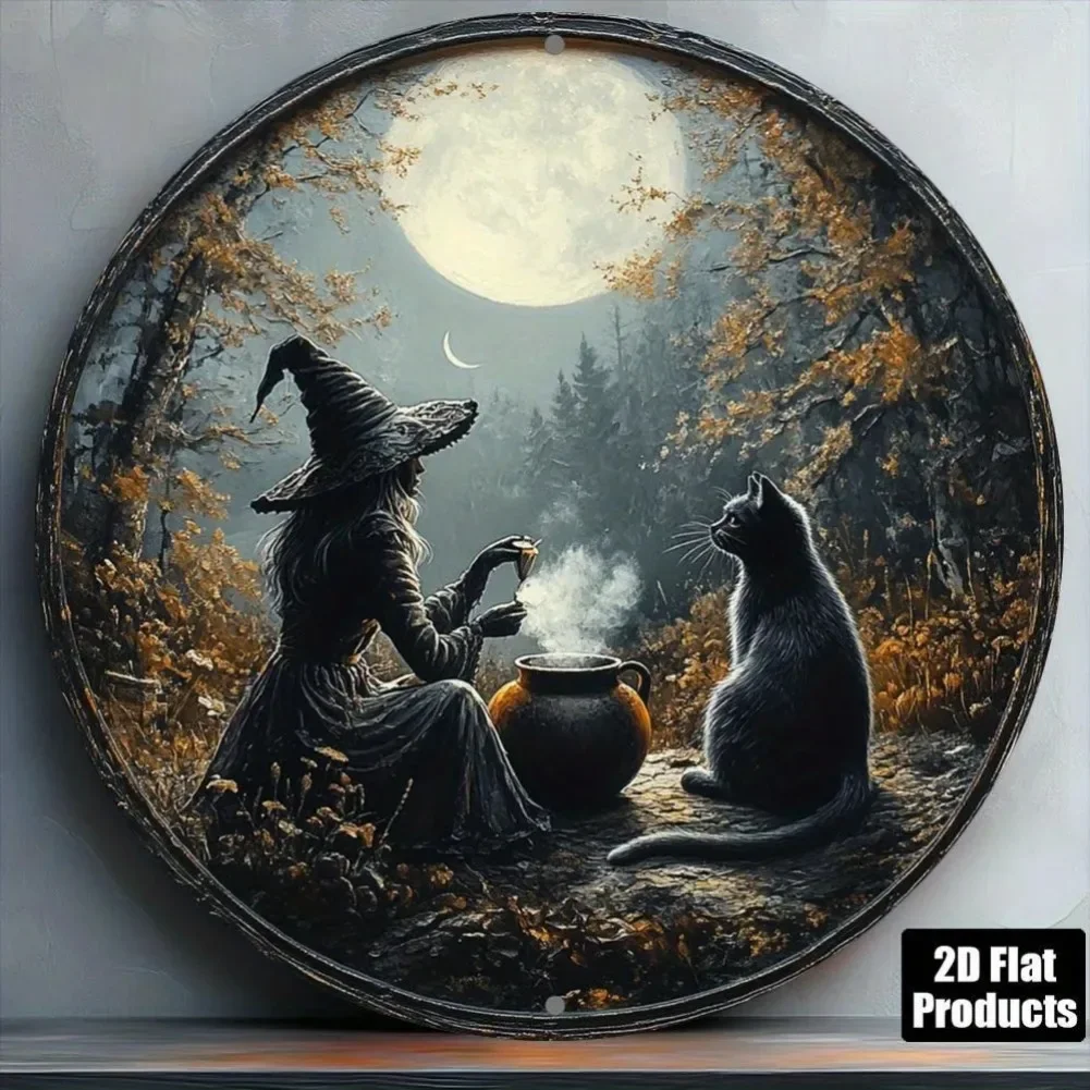 Home Bar And Kitchen - 1PC Retro Halloween-wanddecoratie - Betoverend magisch