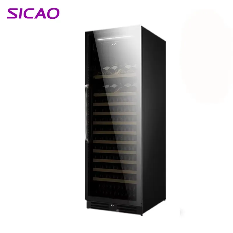 Home Bar And Fridge - Dubbele zone wijnkoelkast met elektrische spiegelglasdeur,