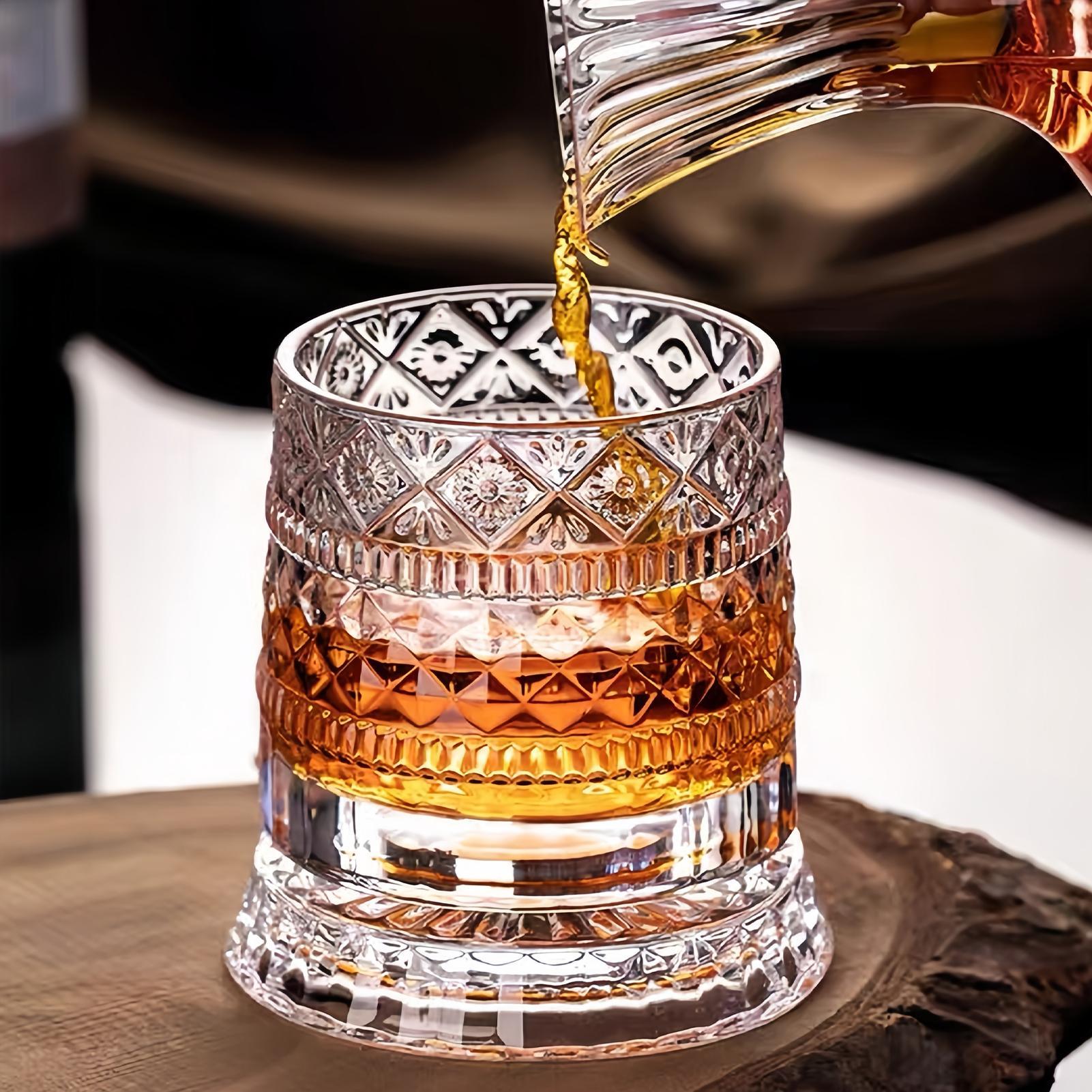 Home Bargains - 360 graden draaibaar whiskyglas, wijnglas, likeurglas,