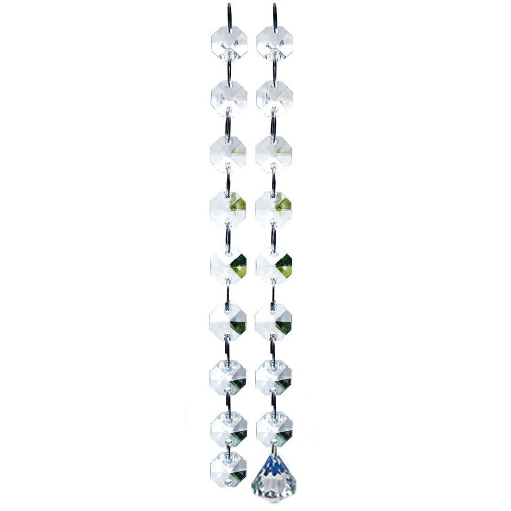 Home Bargains - 10 STKS 100 cm helder kralengordijn