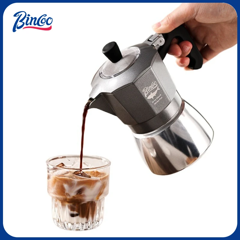 Home Barista - Bincoo 2-kops dubbele klep Moka pot