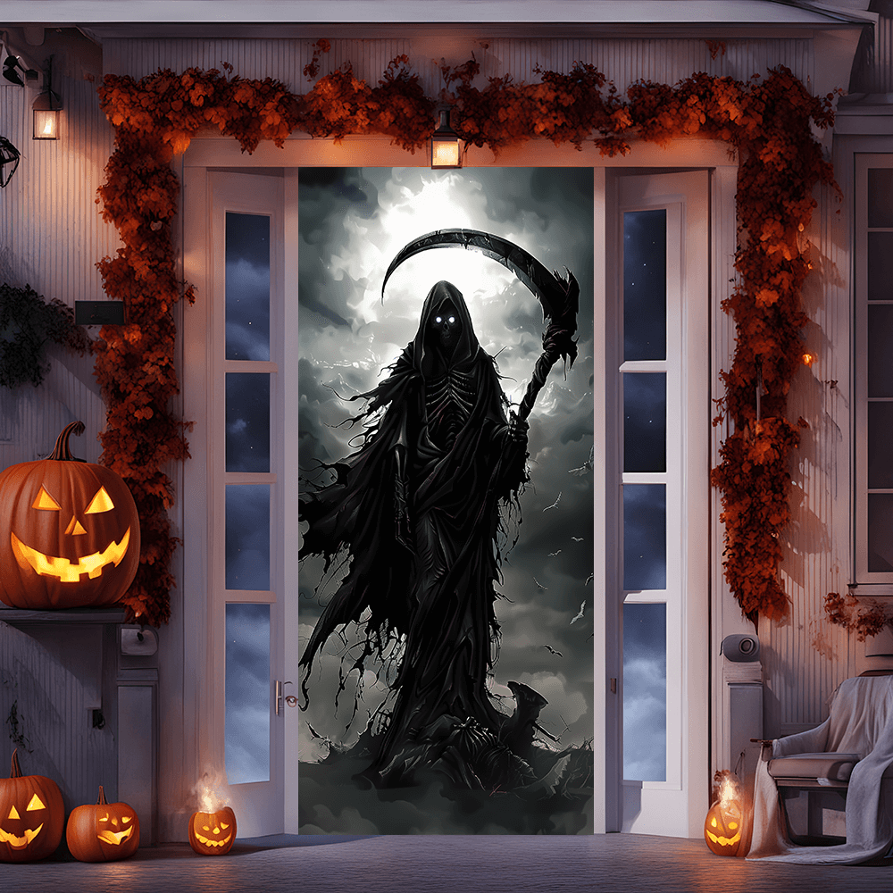 Home Bargains - De Grim Reaper houdt een zeisvormig
