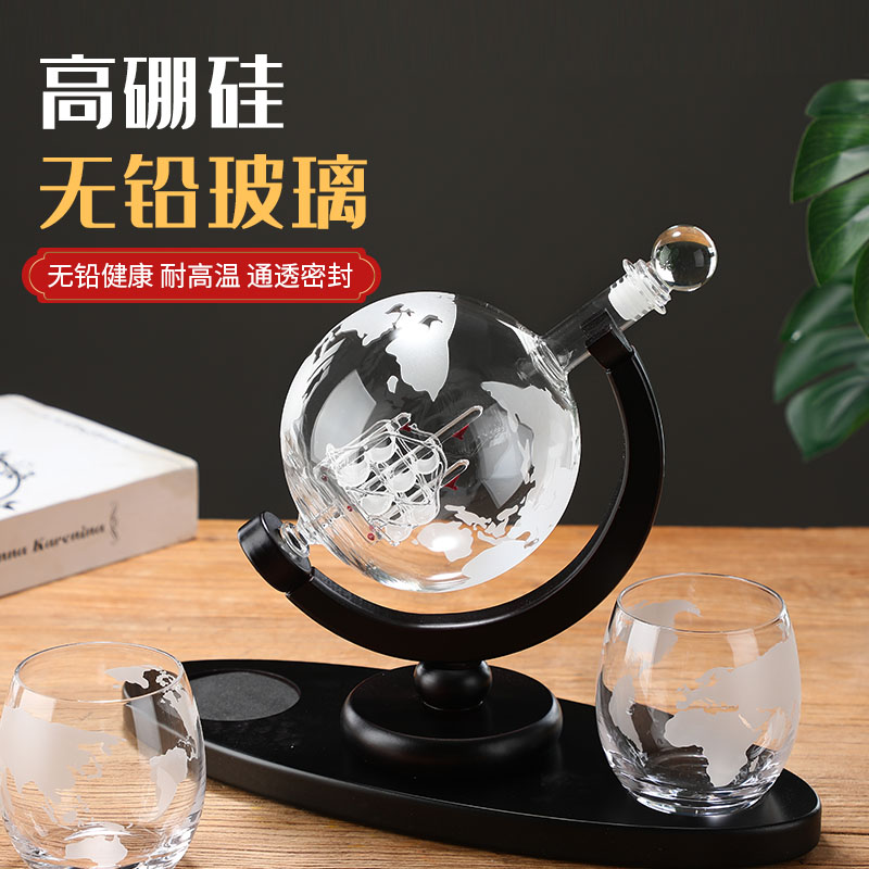 Decanter Globe Set - Globe sprankelende wijnglazen fles lege fles