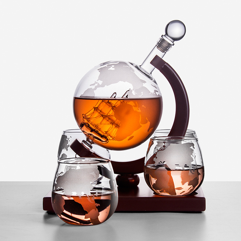 Decanter Globe Set - Globe Decanter Creative Glas Wijn Fles