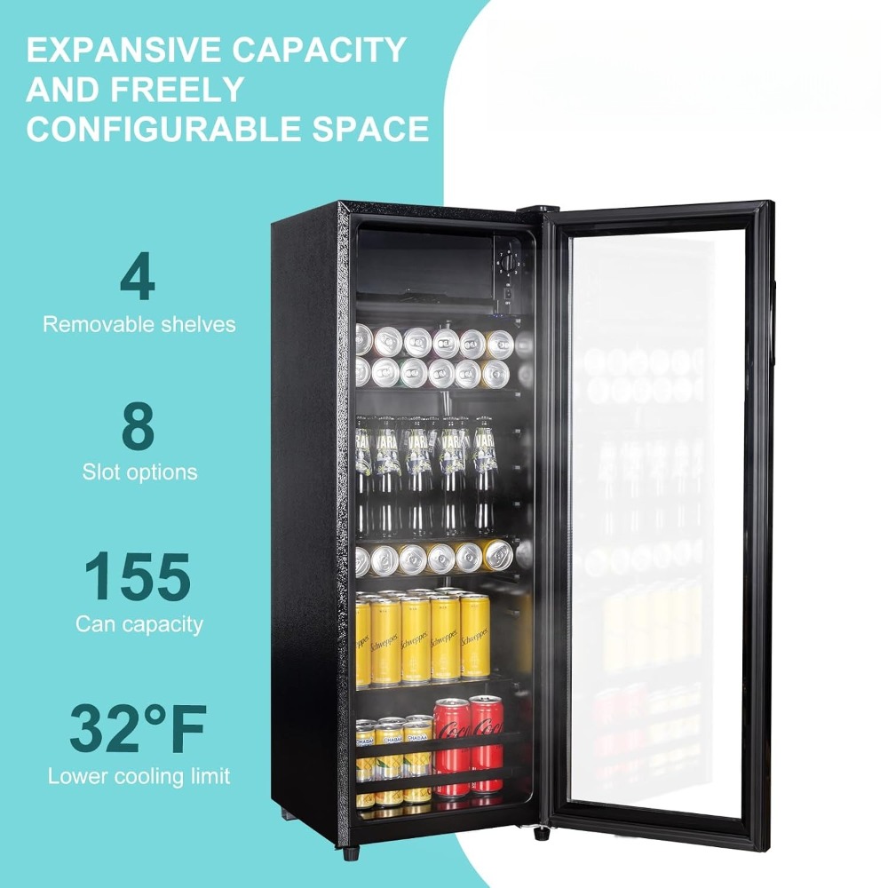 Home Bar And Fridge - 4,8 Cu.Ft Mini drankenkoelkast, koelkast met