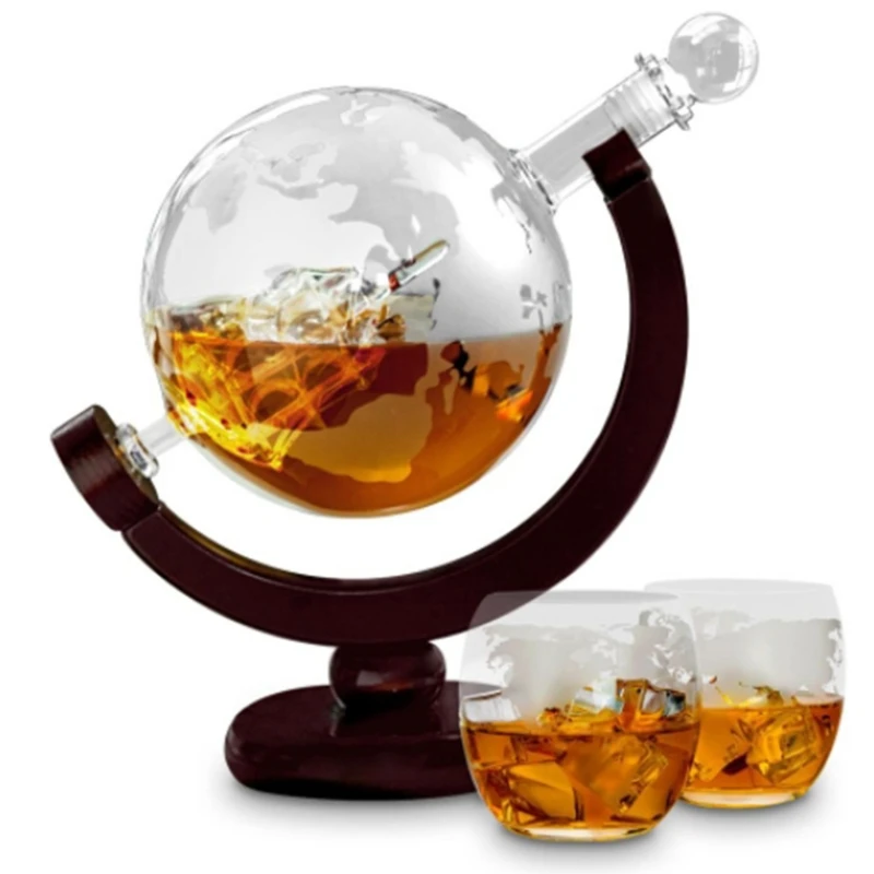 Decanter Globe Set - Aanpasbare globe-whiskykaraf