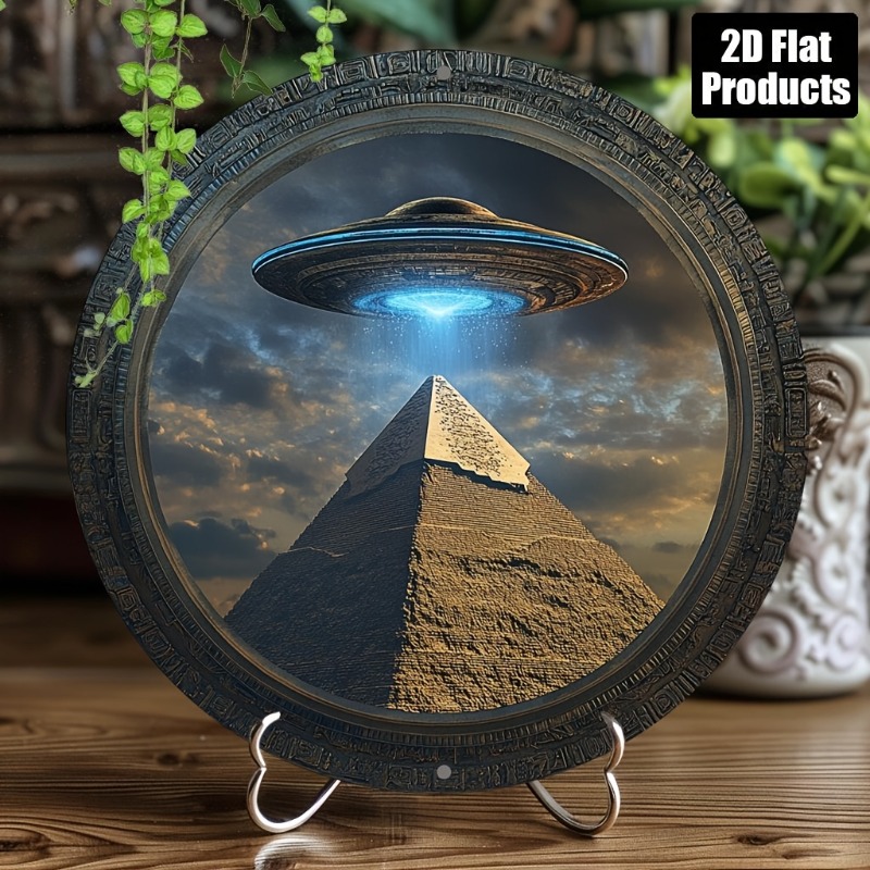 Home Bar And Kitchen - Piramide UFO Thema Ronde Aluminium Metalen