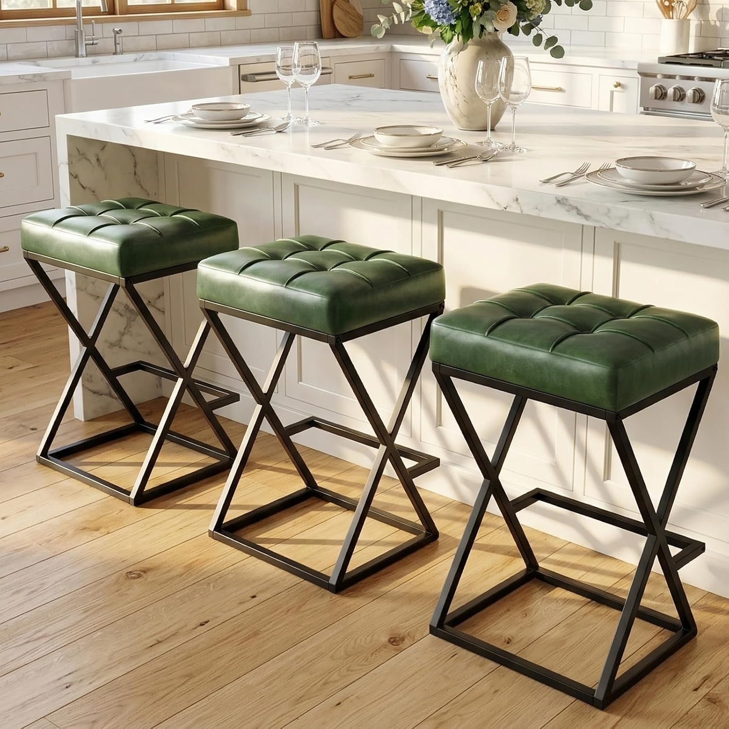 Home Bar Seating - Moderne draaibare barkrukken, set van 3,
