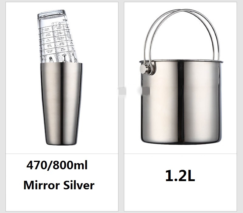 Boston Shaker Set - Cocktailshaker Barset RVS Lounge Cup Boston