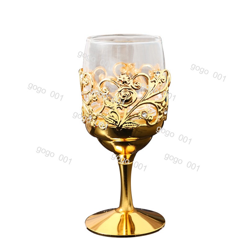 Highball Glass Set - Metal & glazen likeurglazenset – Creatieve