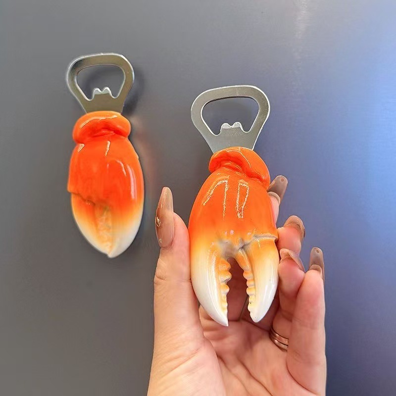 Home Bar And Fridge - Crab Claw Magnet Bierflesopener Multifunctionele koelkaststicker