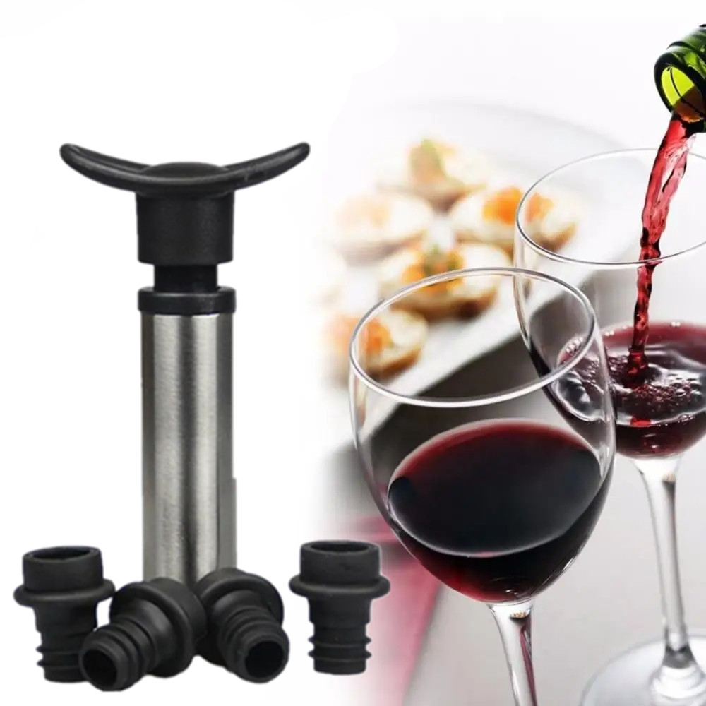 Wine Preservation Pump - Wijnstopper Met Vacuüm Wijnpomp Wijnbeschermer Beluchter