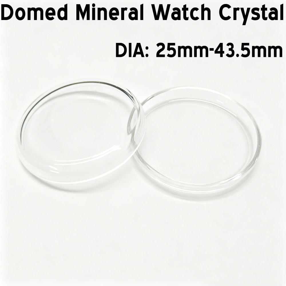 Highball Glass Set - Dekselvormige hoge koepelvormige mineraal horlogekristalglas 35mm-43.5mm