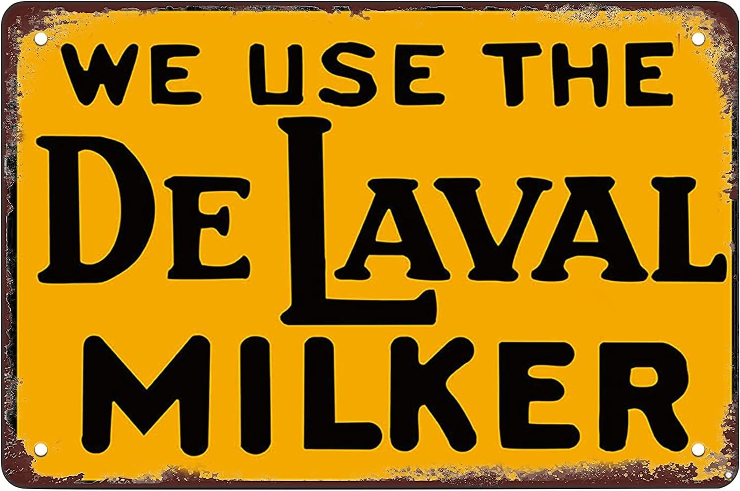 Home Bar And Restaurant - Delaval Milker Metalen Tinbord Grappig Nieuw