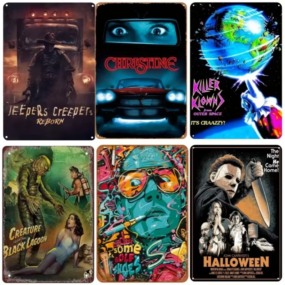 Home Bar And Theater - HD Metalen Tin Bord Vintage Horror