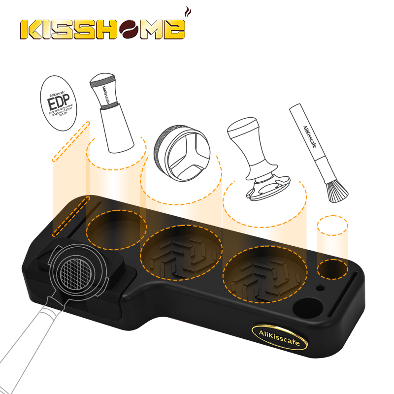 Home Barista - Alikisscafe Koffie Tamping Station Mat Portafilter