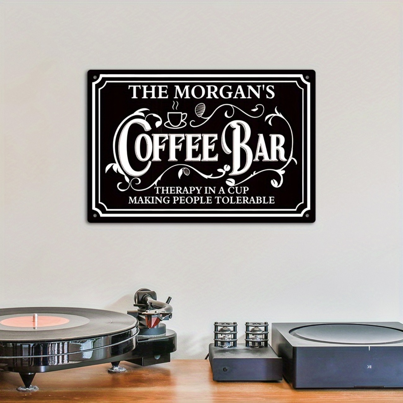 Home Bar And Coffee - 1pc gepersonaliseerd The Morgan's Coffee Bar