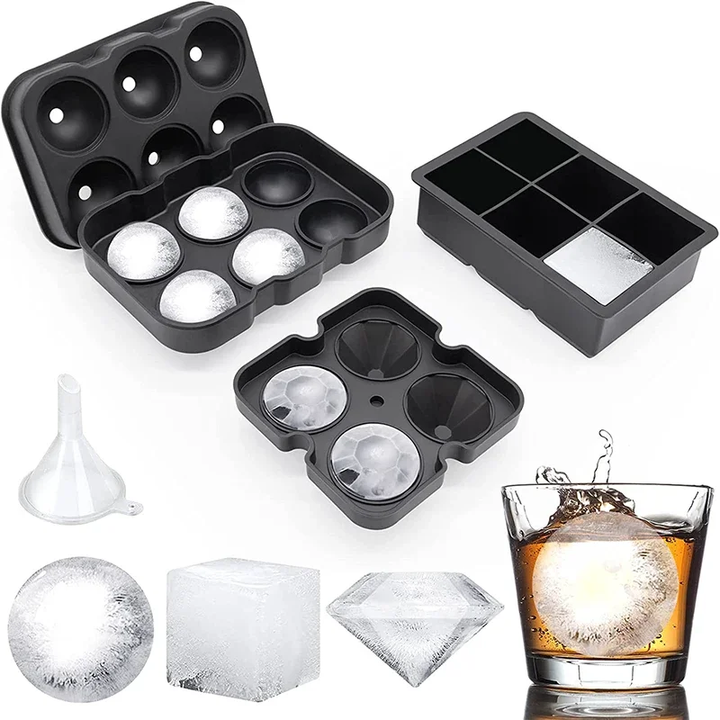 Ice Mold Sphere - Grote Ijsbakjes Siliconen Ijsblokjesvormen voor Vriezer