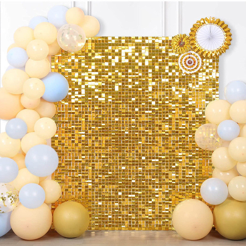 Home Bargains - 1×2M Zwart Goud Zilver Klein Vierkant