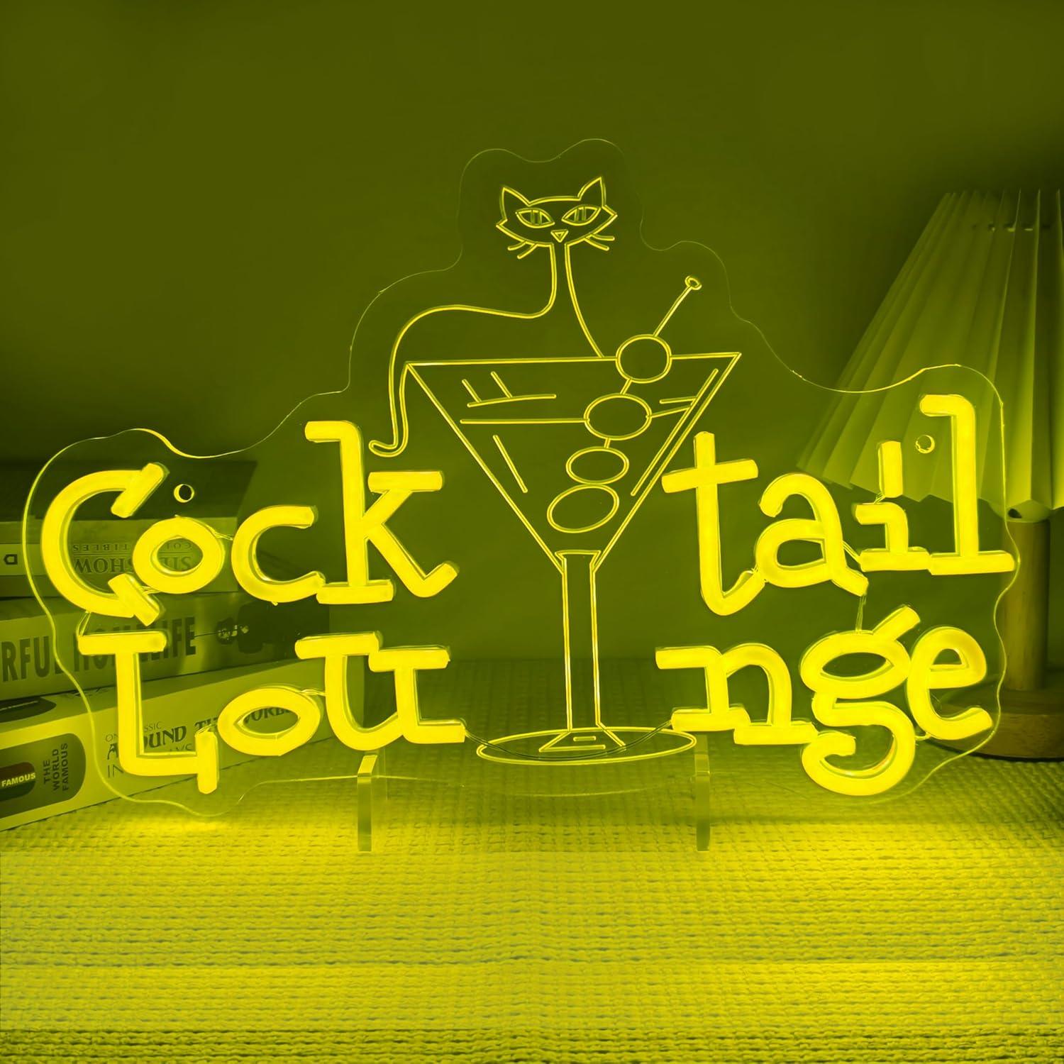 Home Bar Signs - Cocktail Lounge Neonbord Dimbare LED Verlichting