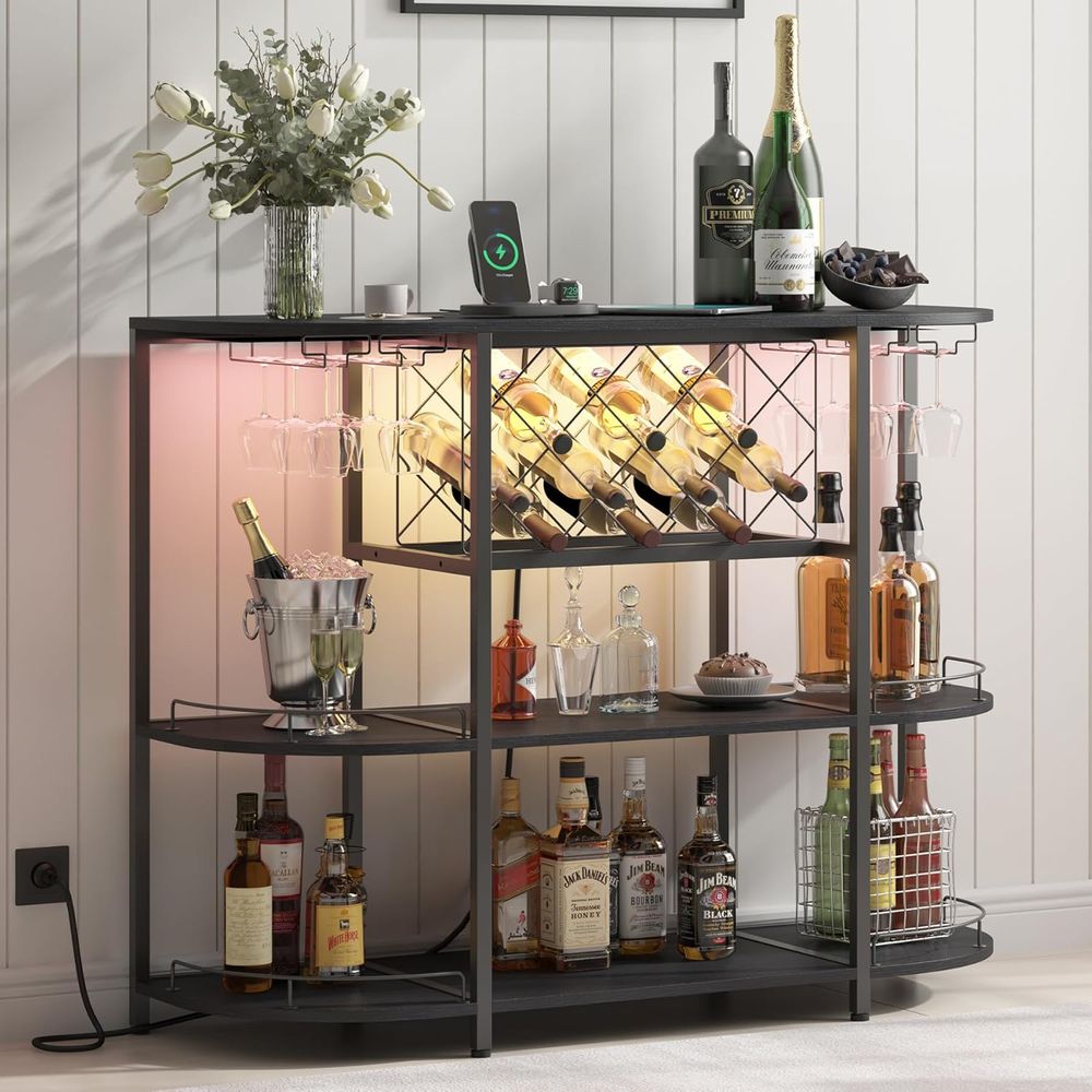 Zwarte 3-laags salontafel met  - Home Bar And Kitchen recensie en prijs