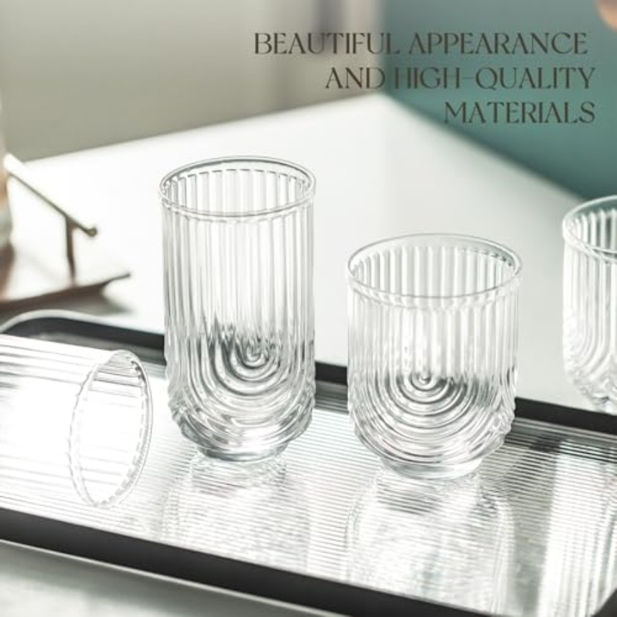 Art Deco Cocktailglazen, Gerib - Highball Glass Set recensie en prijs