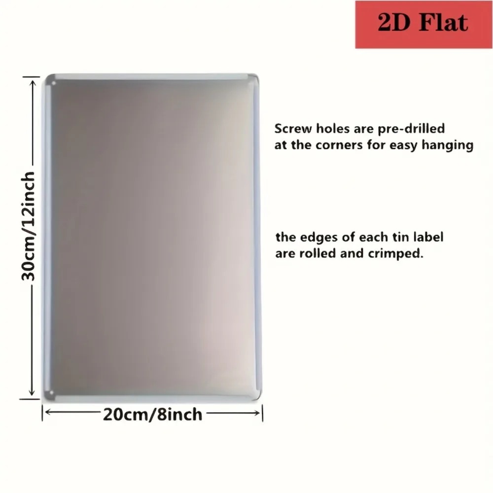 8×12 inch aanpasbare metalen p - Home Bar And Restaurant recensie en prijs