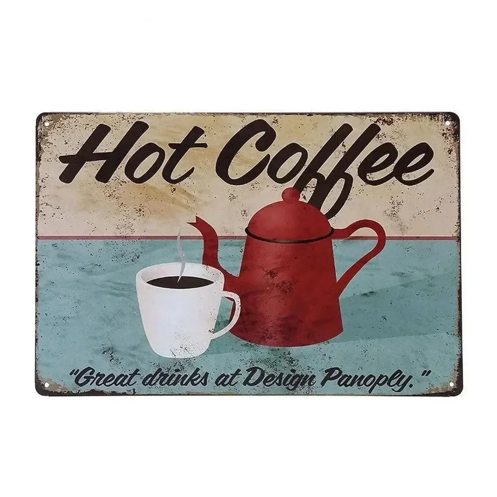 Plaquette Metalen Borden Drink - Home Bar And Coffee recensie en prijs