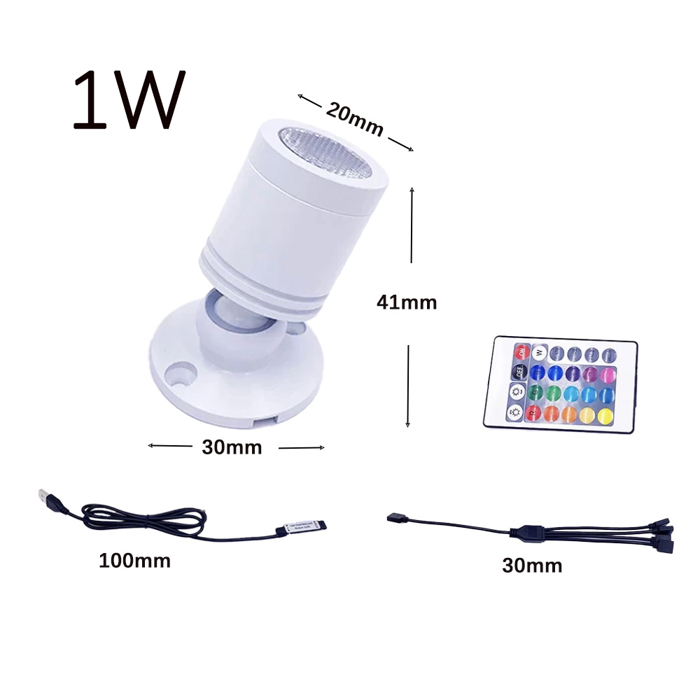 USB 5V RGB Mini LED Spotlight  - Home Bar And Counter recensie en prijs