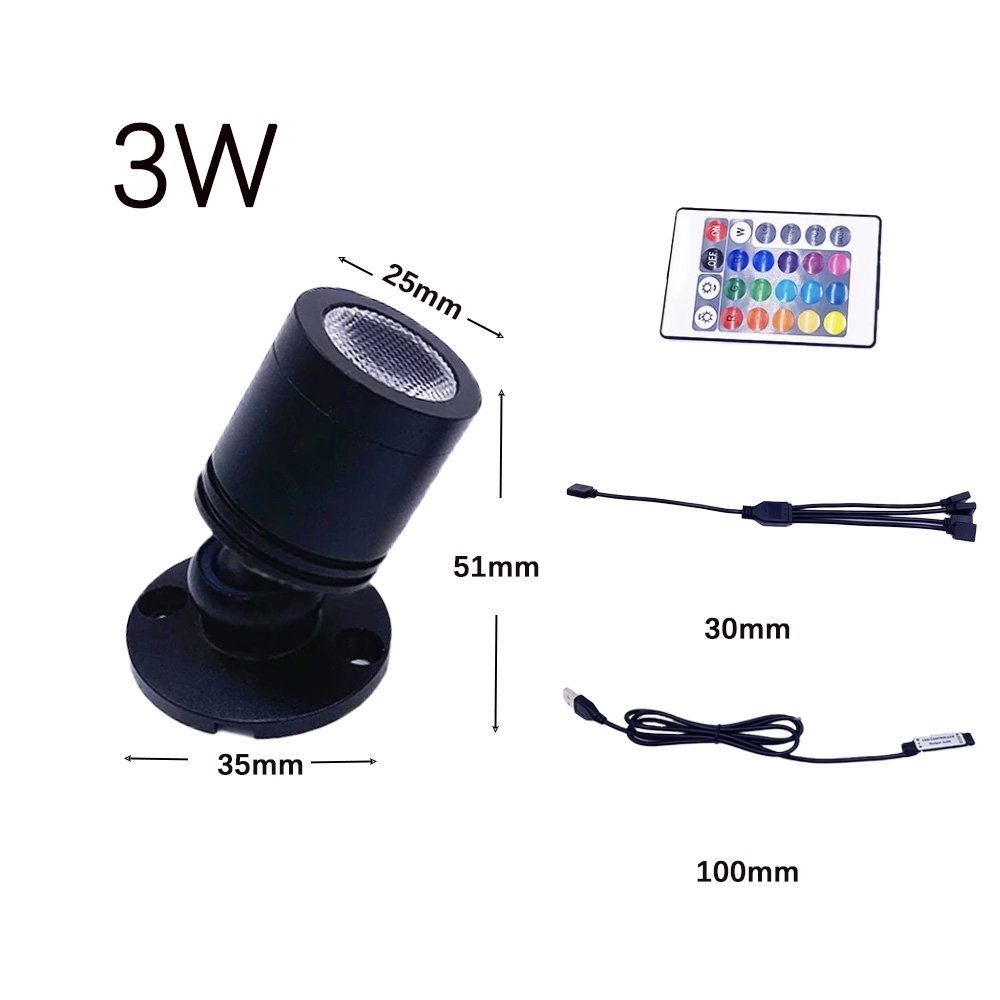USB 5V RGB Mini LED Spotlight  - Home Bar And Counter recensie en prijs