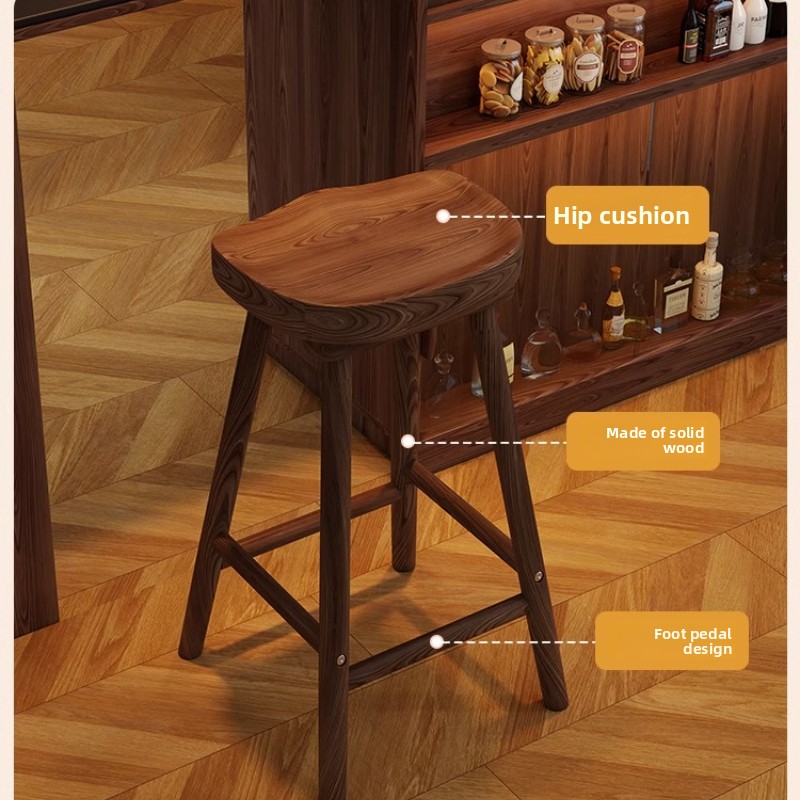 Massief houten gebogen barkruk - Home Bar Seating recensie en prijs