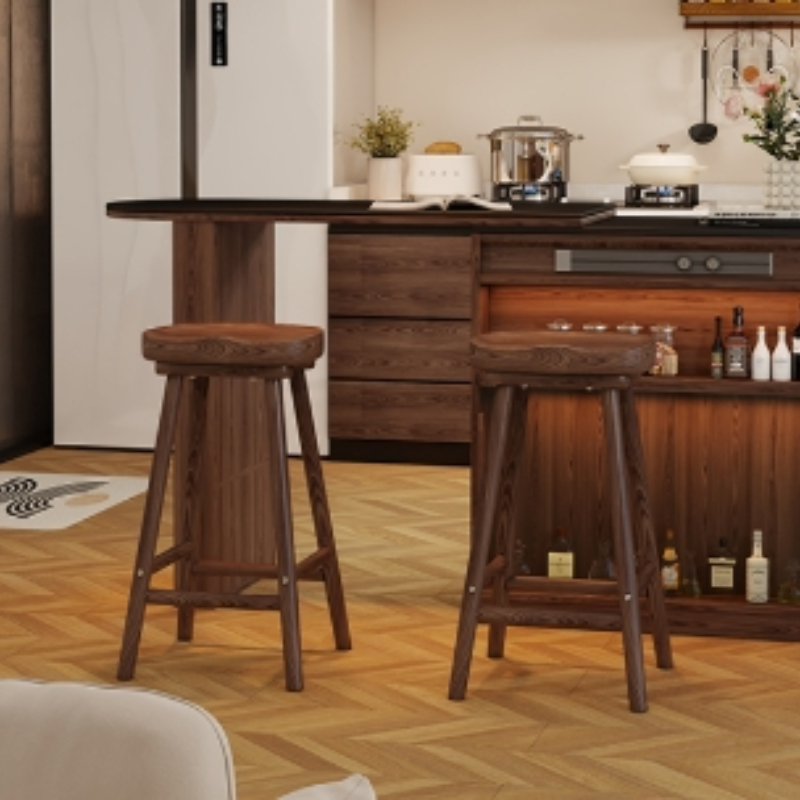 Massief houten gebogen barkruk - Home Bar Seating recensie en prijs