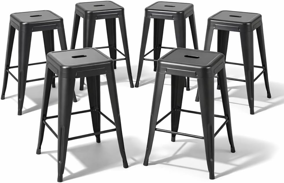 Midnight Black Metal Barstoele - Home Bar Seating recensie en prijs