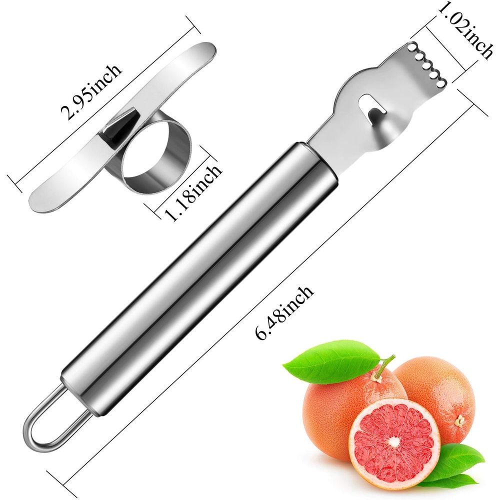 4-delige roestvrijstalen citro - Peeler Channel Knife recensie en prijs