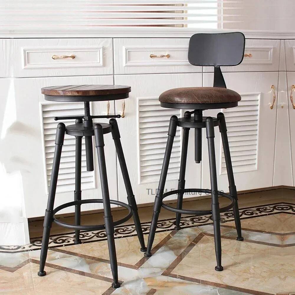 Retro ijzeren barstoel, draaib - Home Bar Seating recensie en prijs