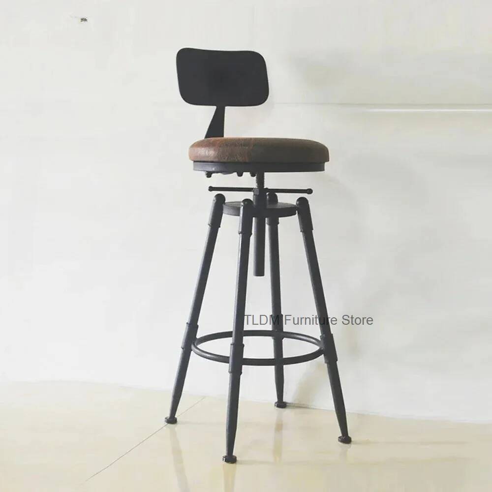 Retro ijzeren barstoel, draaib - Home Bar Seating recensie en prijs