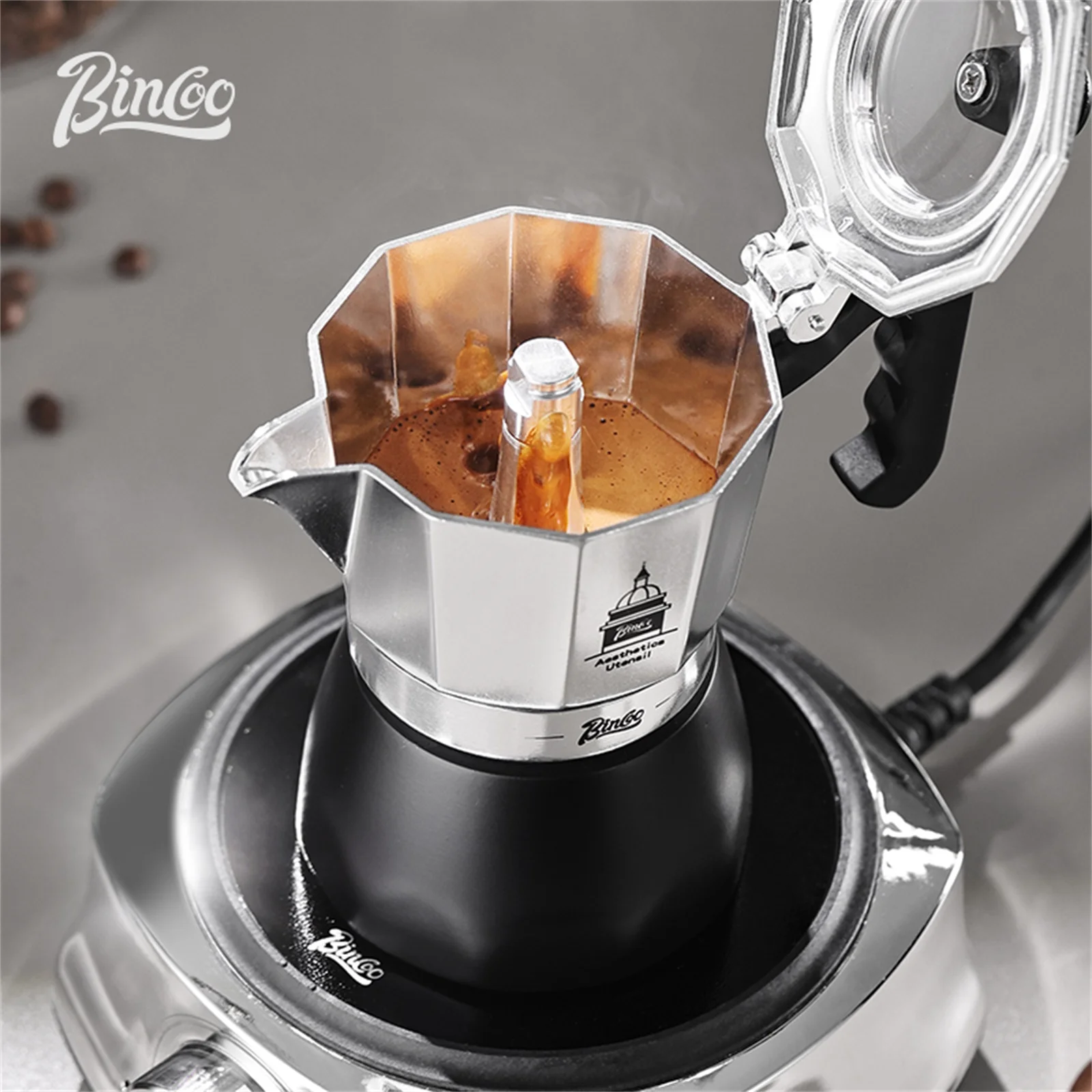 BINCOO Moka Pot met dubbele kl - Home Barista recensie en prijs