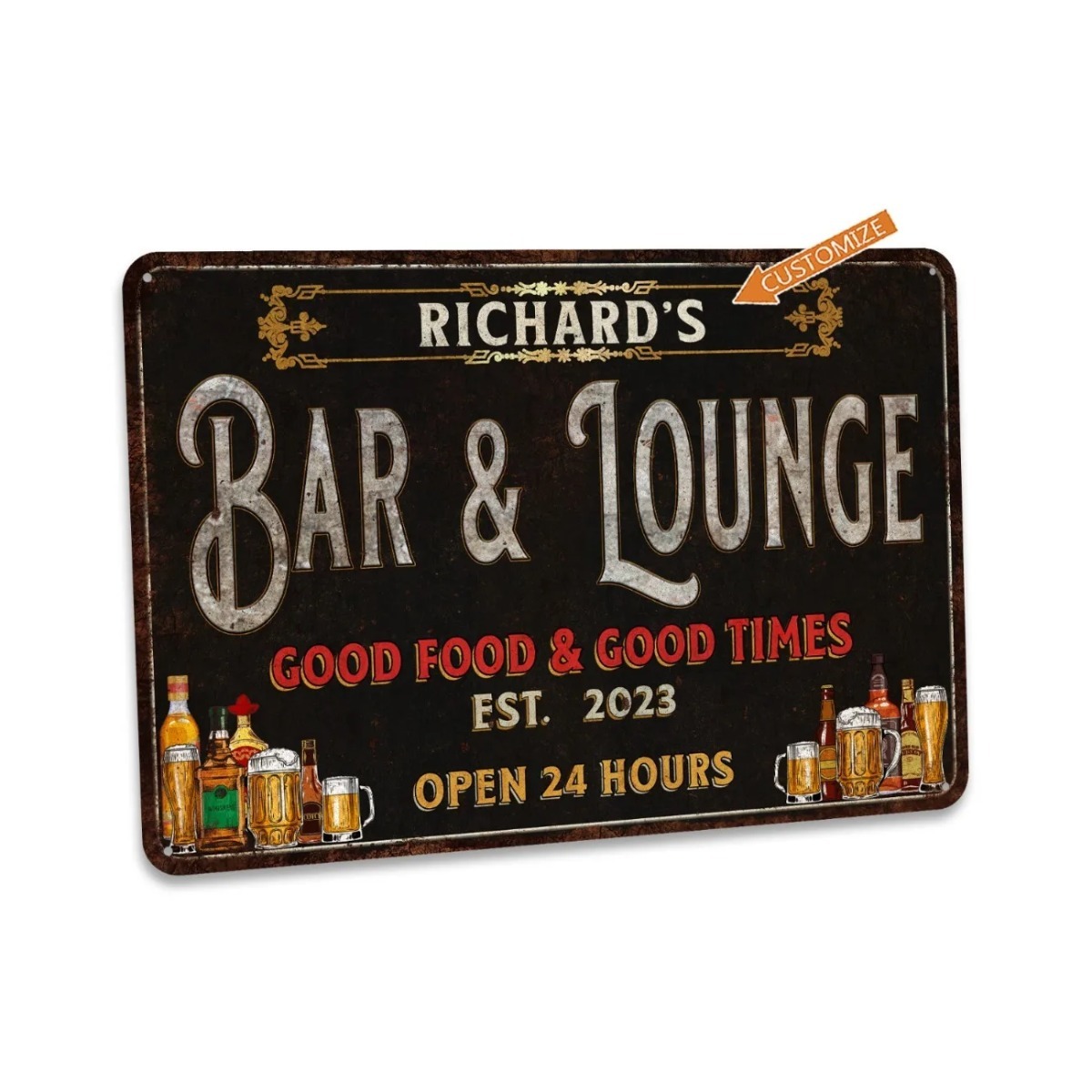 Aangepaste bar- en loungeteken - Home Bar Signs recensie en prijs