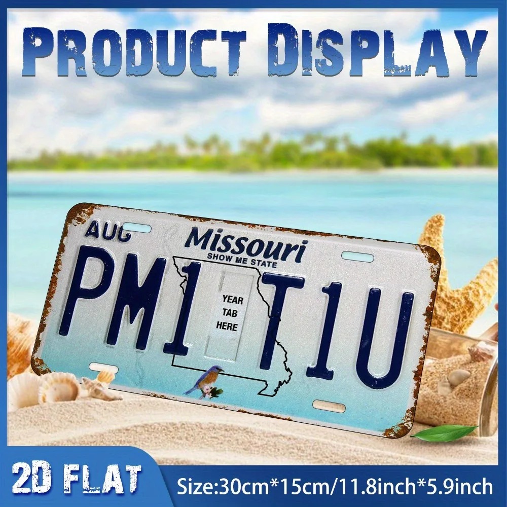 2D platte retro Missouri Blue  - Home Bar Signs recensie en prijs