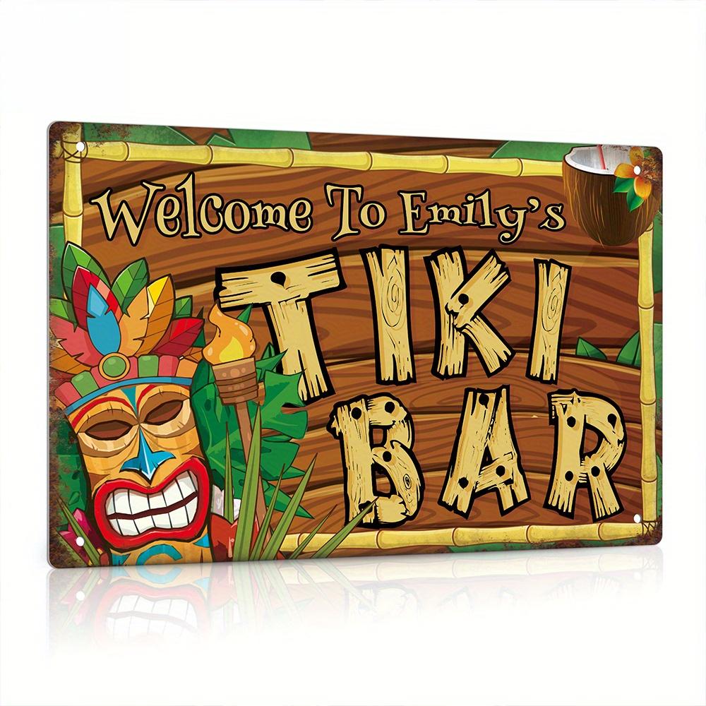 Aangepaste decoratieve Tiki Ba - Home Bar Signs recensie en prijs