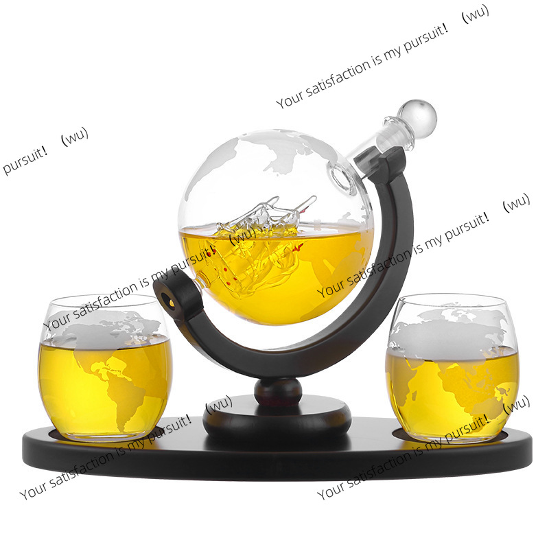 Whisky Decanter Globe Set met  - Decanter Globe Set recensie en prijs