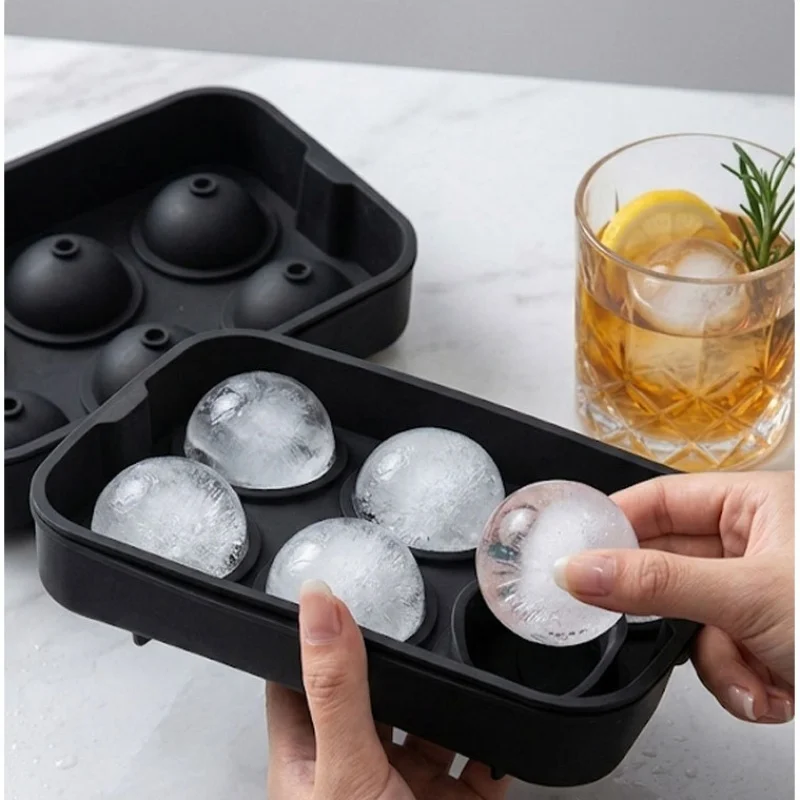 6-delige ijsbolvorm van silico - Ice Mold Sphere recensie en prijs
