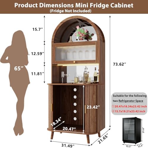 Wijnbar-kast met koelruimte, g - Home Bar And Fridge recensie en prijs