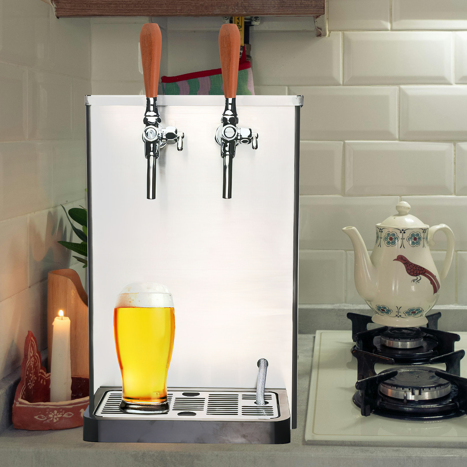Houten biertapgreep Rustieke v - Home Bar And Restaurant recensie en prijs