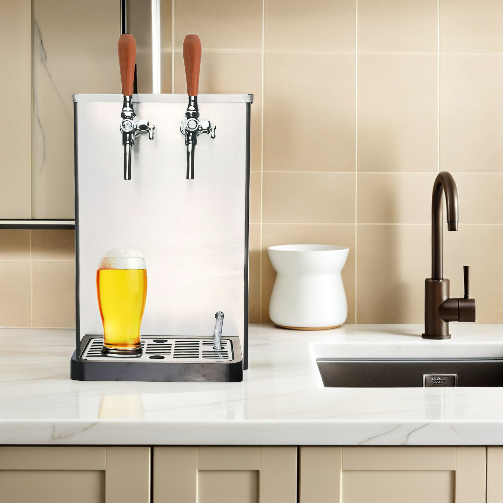 Houten biertapgreep Rustieke v - Home Bar And Restaurant recensie en prijs