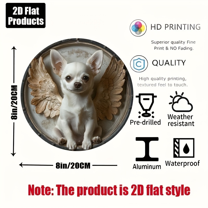 2D plat, 1pc, Chihuahua thema, - Home Bar And Kitchen recensie en prijs