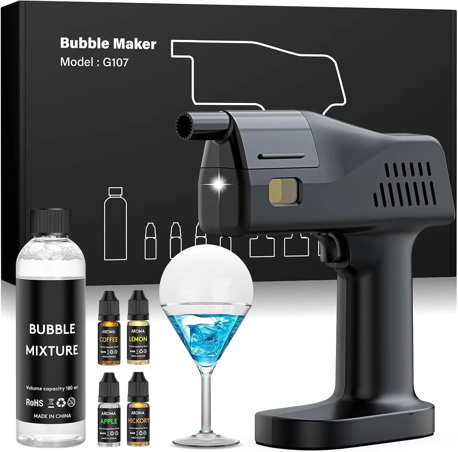 Elektrische Cocktail Rookbelle - Smoking Gun Kit recensie en prijs
