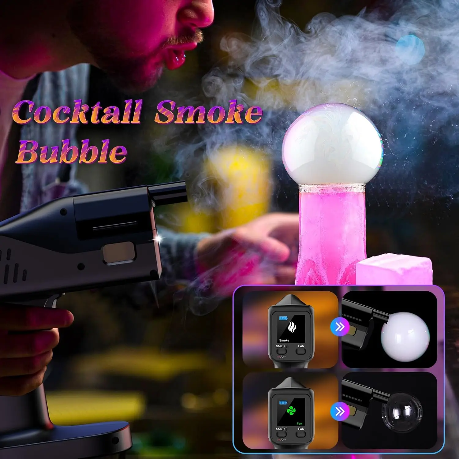 Elektrische Cocktail Rookbelle - Smoking Gun Kit recensie en prijs